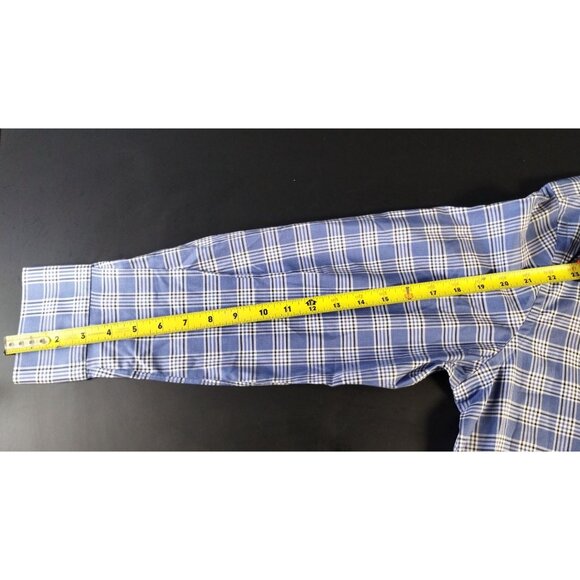 IKE BEHAR NY Neiman Marcus Blue Button Down Long Sleeve Shirt Size 32/33 SKU2292 - Picture 5 of 9